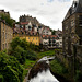 Walls and river at  Dean Village