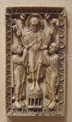Ivory Plaque with Christ Presenting the Keys to Saint Peter and the Law to Paul in the Cloisters, October 2010