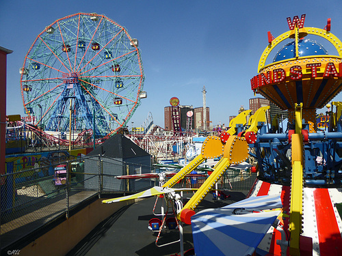 Der Zaun in Coney Island