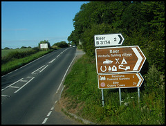 signage clutter near Beer