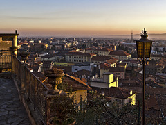 Sunset on Biella from the Piazzo