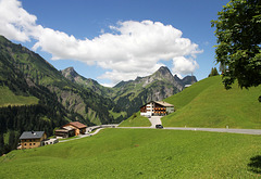 Auf der Hochtannberg-Passstraße