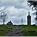 Le Mont-Dol (35)  : Vue vers la chapelle Saint Michel et la tour Notre Dame de l'espérance