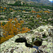 Sierra de La Cabrera in autumn, granite country.