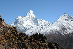 Khumbu, Ama Dablam (6814m) and Kangtega (6783m)