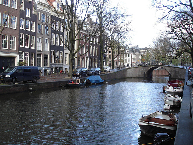 Amsterdam by the rising dusk