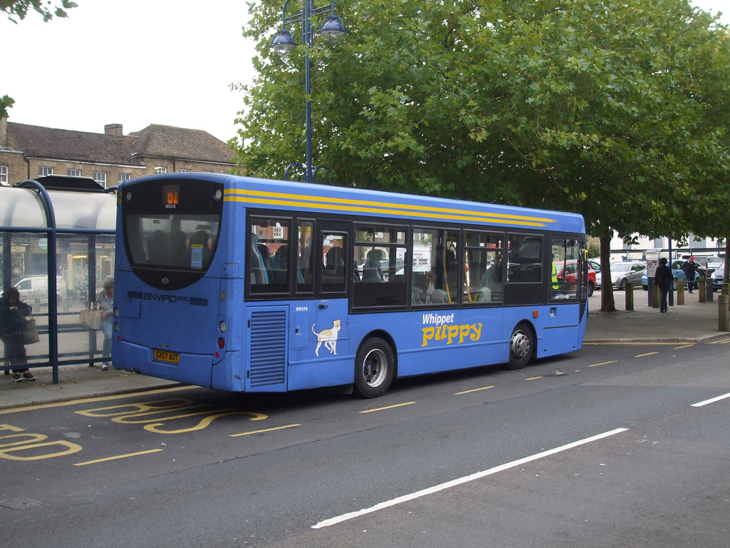 DSCF5590 Whippet Coaches GX57 AUT in St. Neots - 7 Oct 2016