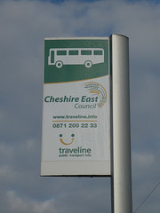 Cheshire East Council bus stop in Wilmslow - 28 Mar 2019 (P1000773)