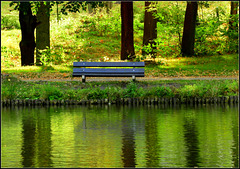 (Hbm) by the pond