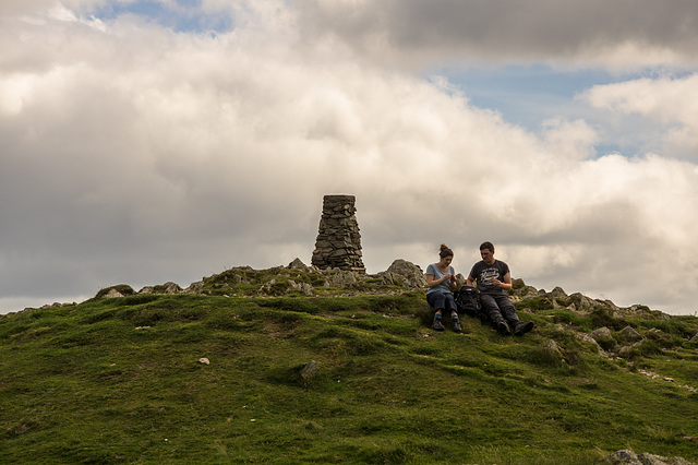 Summit marker - Loughrigg Fell