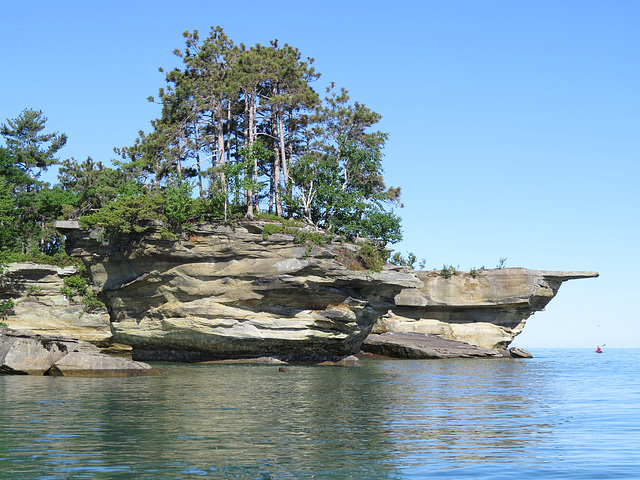 Rocky coast of the Michigan Thumb