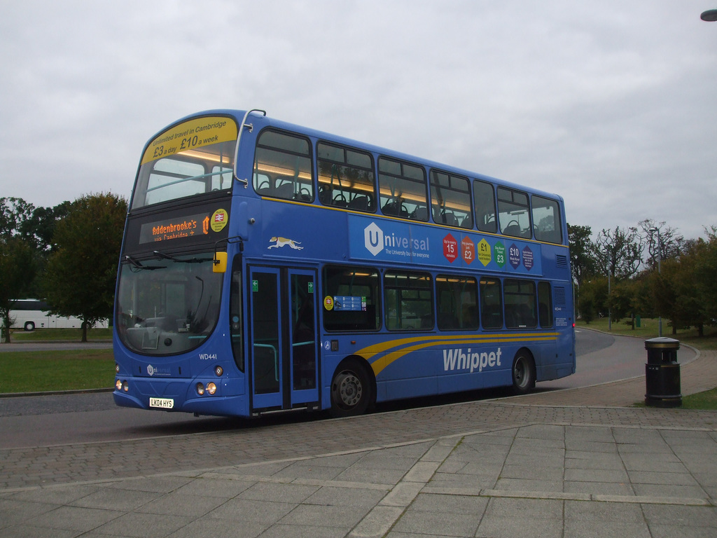 DSCF5580 Whippet Coaches LK04 HYS at Madingley Road P&R, Cambridge - 7 Oct 2016