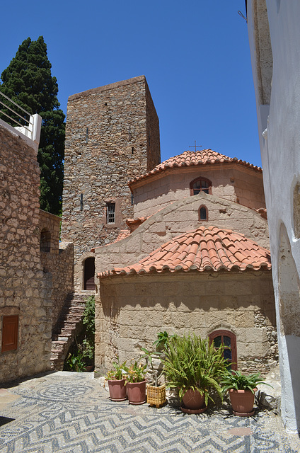 The Island of Tilos, In the Monastery of Aghios Panteleimonas