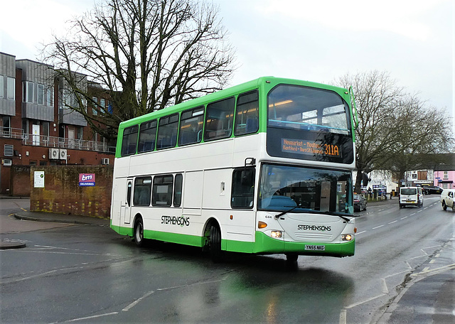 Stephensons 644 (YN55 NKG) in Newmarket - 15 Mar 2021 (P1080116)