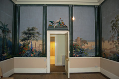 French wallpaper of c1839, former bedroom, first floor, Wrest Park, Bedfordshire