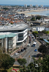 A Libertybus Optare Solo seen from Fort Regent, St. Helier - 7 Aug 2019 (P1030863)