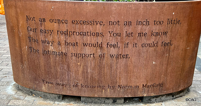 The words of poet Norman MacCaig