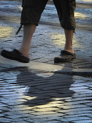 Crossing the road