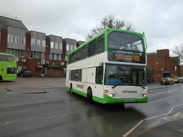 Stephensons 637 (YN55 NJE) in Newmarket - 15 Mar 2021 (P1080085)