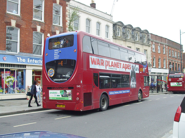 DSCF8195 Go South Coast (Salisbury Reds) 1545 (HJ63 JKO) in Salisbury - 29 Jun 2017