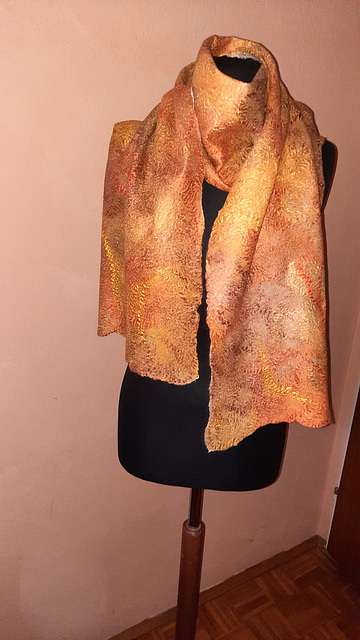 fine merino and viscose wrap