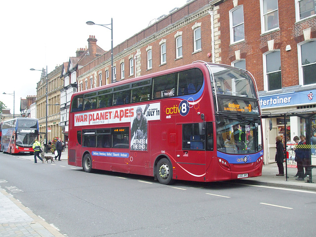 DSCF8196 Go South Coast (Salisbury Reds) 1545 (HJ63 JKO) in Salisbury - 29 Jun 2017