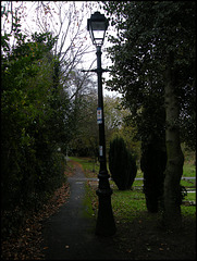 lamp in the churchyard