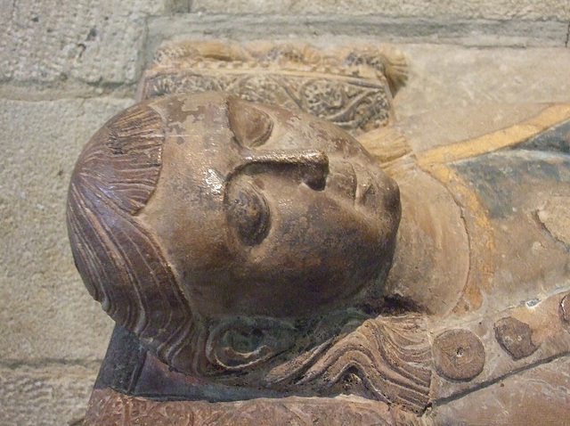 Detail of a Tomb Effigy of a Boy- Probably Ermengol IX in the Cloisters, June 2011