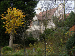 old vicarage in autumn