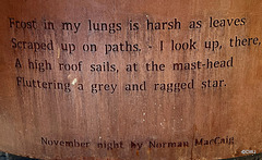 The words of poet Norman MacCaig