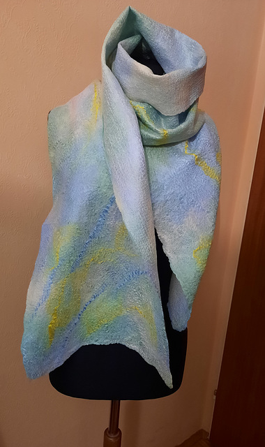 fine merino and viscose wrap