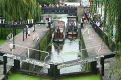 Narrowboats At Camden Lock