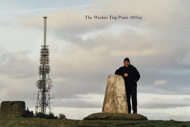 The Wrekin Trig Point (407m) (Scan from 2001)