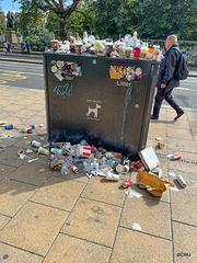 Scotland's Disgrace under the SNP - Rubbish piling up in the streets of the Capital during the Edinburgh Festival