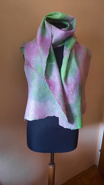 fine merino and viscose wrap