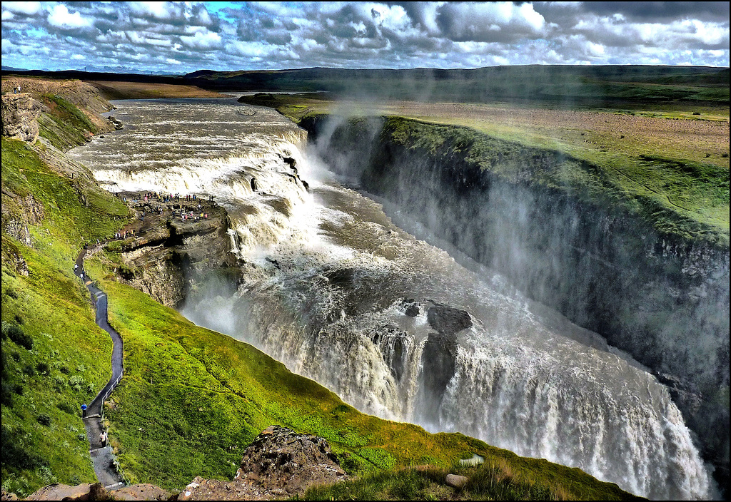 WATERFALLS - Gulfoss waterfall -Island -