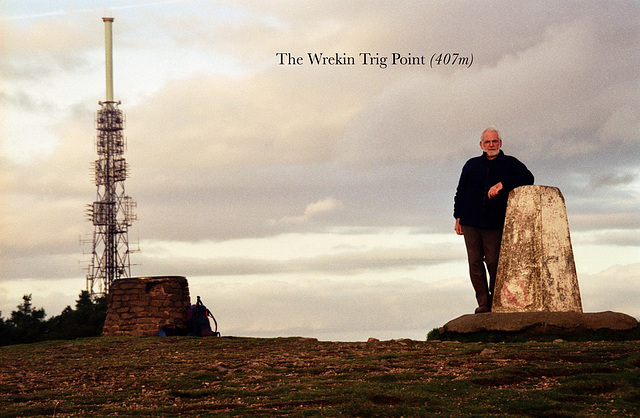 The Wrekin Trig Point (407m) (Scan from 2001)