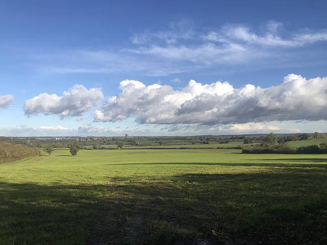 Looking towards Stafford from Bury Ring