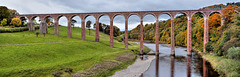 Leaderfoot Viaduct in Autumn - River Tweed - Scottish Boarders