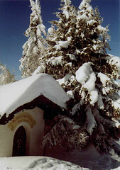 Koglalm-Kapelle im Schnee