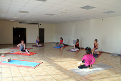 Séance de yoga au FRB