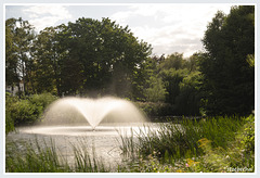 Fountain in the Old Spa Park of Timmendorfer Strand