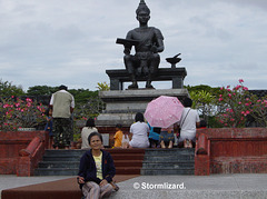 Large Buddha at Sukhothai Historical Park Thailand