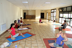 Séance de yoga au FRB