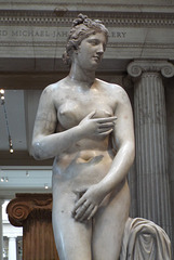 Detail of the Marble Statue of the Capitoline Aphrodite in the Metropolitan Museum of Art, February 2024