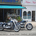 Two Harleys - Broad Street - Seaford - 30 7 2010