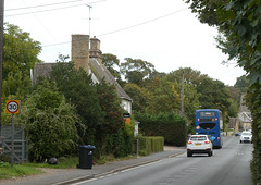 Stagecoach East 15201 (YN64 ANV) in Kentford - 3 Oct 2022 (P1130613)