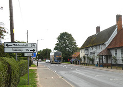 Stagecoach East 15953 (YN14 OXD) in Kentford - 3 Oct 2022 (P1130602)