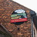 Boat and Railway Pub sign at Stoke Prior