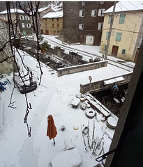 Mérial , Pyrénées audoises sous la neige